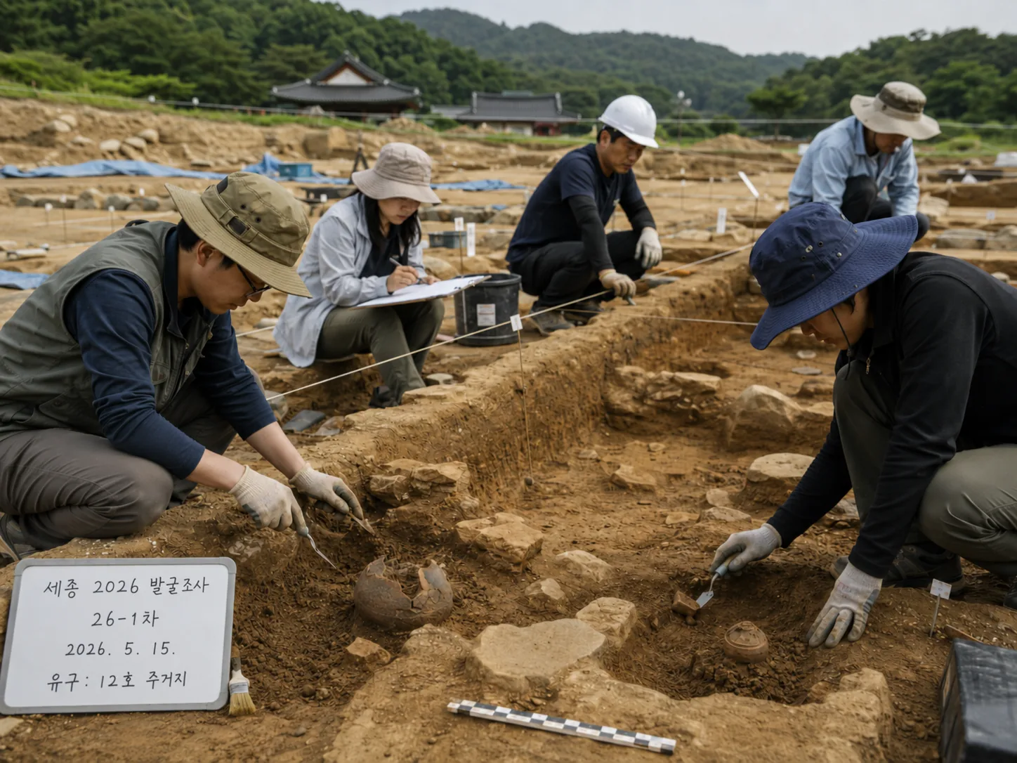 토층/단면 사진